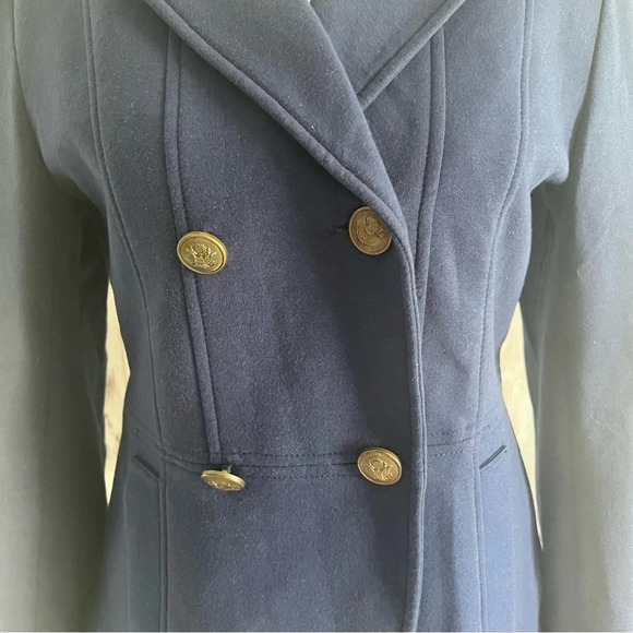 Navy Knit Blazer - Picture 2 of 6